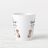 Tasse Latte L'amour inconditionnel vient avec quatre pattes -  (Devant)