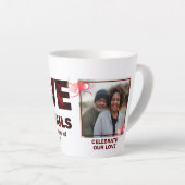 Tasse Latte L'AMOUR N'ÉCHEC JAMAIS Photo chrétienne (Angle droit)