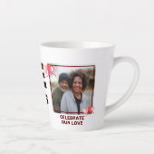 Tasse Latte L'AMOUR N'ÉCHEC JAMAIS Photo chrétienne (Droite)