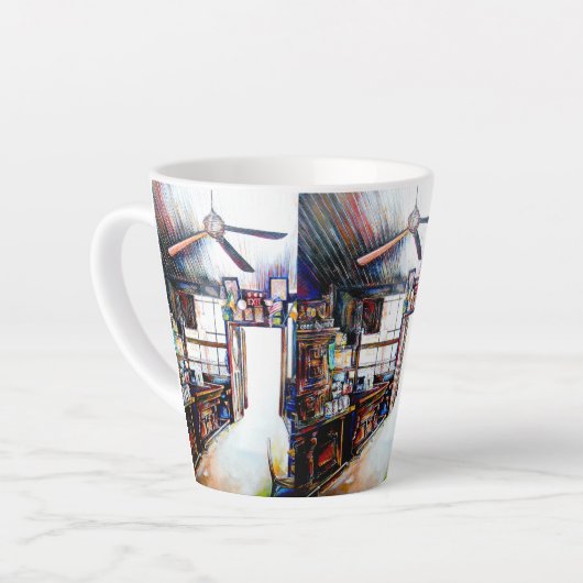 Tasse Latte L'amour n'est pas un mur, c'est un pont (Angle gauche)