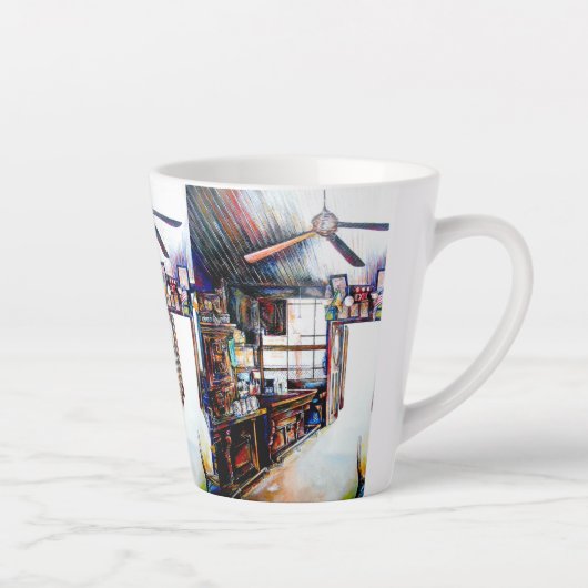 Tasse Latte L'amour n'est pas un mur, c'est un pont (Droite)