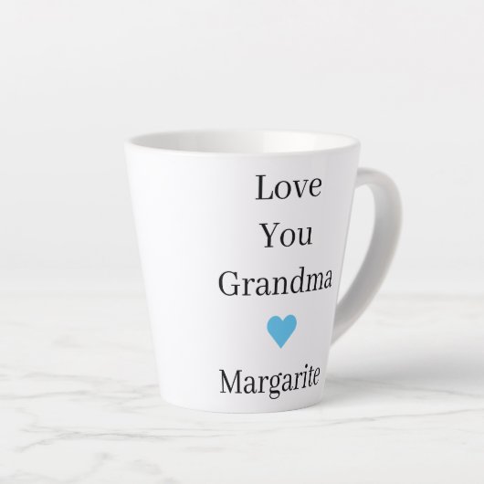 Tasse Latte L'amour personnalisé Papap (Angle droit)