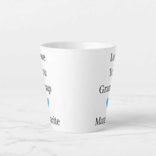 Tasse Latte L'amour personnalisé Papap (Devant)