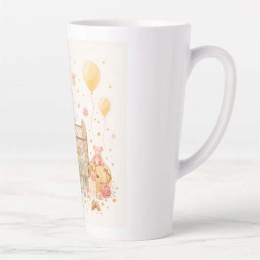 Tasse Latte Lancer l'oreiller (Droite)