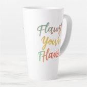 Tasse Latte Lancer vos défauts (Angle droit)