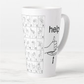 TASSE LATTE LANGUE DU SIGNE (Angle droit)