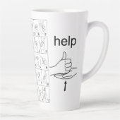 TASSE LATTE LANGUE DU SIGNE (Droite)