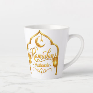 Tasse Latte Lanterne à Arche Dorée Ramadan Moubarak