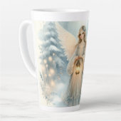 Tasse Latte Lanterne céleste d'ange d'hiver de grâce (Angle gauche)