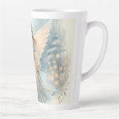 Tasse Latte Lanterne céleste d'ange d'hiver de grâce (Droite)