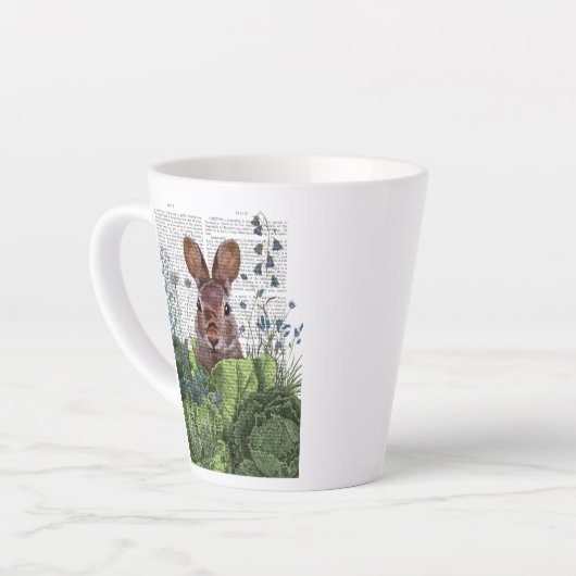 Tasse Latte Lapin dans une patte de chou (Angle gauche)