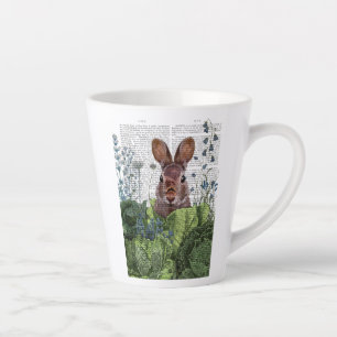 Tasse Latte Lapin dans une patte de chou