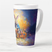 Tasse Latte Lapin de Pâques (Angle droit)