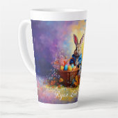 Tasse Latte Lapin de Pâques (Angle gauche)