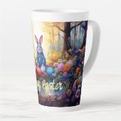 Tasse Latte Lapin de Pâques (Angle droit)