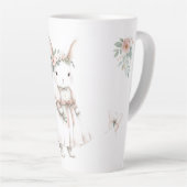 Tasse Latte Lapin en robe (Angle droit)