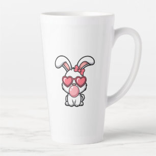 Tasse Latte Lapin Kawaii joueur avec bulle de Bubble Gum