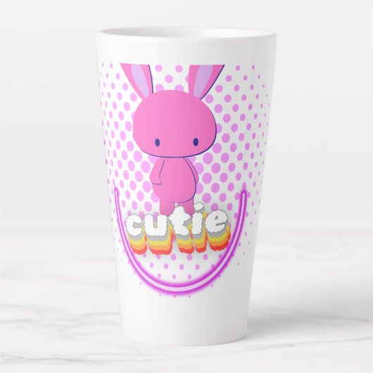 Tasse Latte Lapin mignon (Devant)