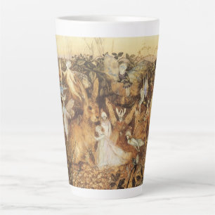 Tasse Latte Lapin parmi les fées, Contes de fées vintage