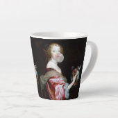 Tasse Latte L'arrivée inattendue de papillons (Angle droit)