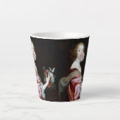 Tasse Latte L'arrivée inattendue de papillons (Devant)
