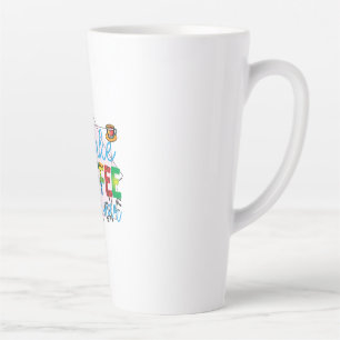 Tasse Latte L'art du café fait du café pas la guerre