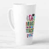 Tasse Latte L'art enseignant ne me forcent pas à utiliser ma v (Angle gauche)