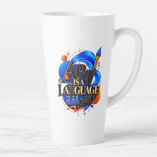 TASSE LATTE L'ART EST UN LANGAGE