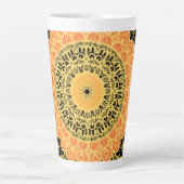 Tasse Latte l'art mandela (Devant)