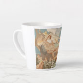 Tasse Latte L'art nautique marchand en train de couler (Angle gauche)