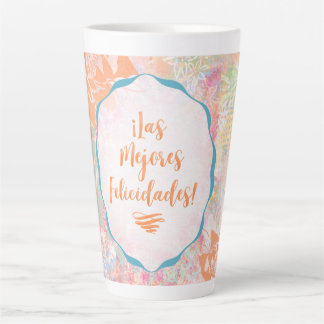 Tasse Latte Las Mejores Felicidades - Meilleurs Voeux Espagnol