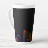 Tasse Latte Las Vegas la nuit Skyline (Angle gauche)