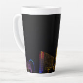 Tasse Latte Las Vegas la nuit Skyline (Angle gauche)