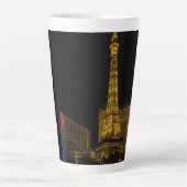 Tasse Latte Las Vegas la nuit Skyline (Devant)