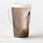 Tasse Latte L'Ascension - Jésus Marchant Dans La Lumière (Angle gauche)