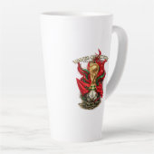 Tasse Latte L'atmosphère de la Coupe du Monde (Angle droit)