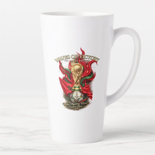 Tasse Latte L'atmosphère de la Coupe du Monde (Droite)