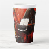 Tasse Latte Latte : 3 instruments à mur rouge (Devant)