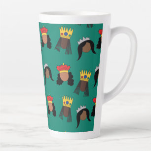 Tasse Latte Latte/Café/Mug de thé/Reines noires