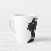Tasse Latte Latte céramique Silhouette Design Expressive (Angle gauche)