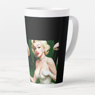 Tasse Latte latte d'art champignon capricieux de Marilyn Monro