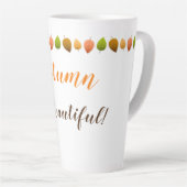 Tasse Latte Latte Mug-Autumn Est Belle (Angle droit)