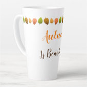 Tasse Latte Latte Mug-Autumn Est Belle (Angle gauche)