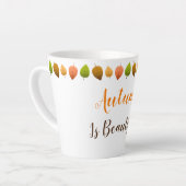 Tasse Latte Latte Mug-Autumn Est Belle (Angle gauche)
