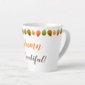 Tasse Latte Latte Mug-Autumn Est Belle (Angle droit)