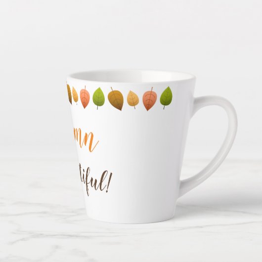 Tasse Latte Latte Mug-Autumn Est Belle (Droite)
