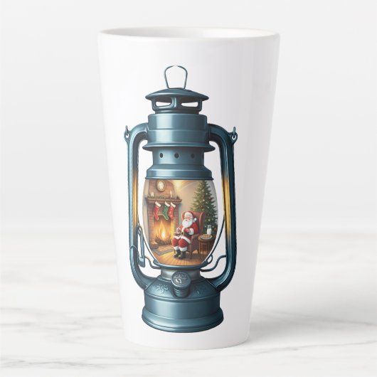 Tasse Latte Latte Mug-Christmas Lantern (Devant)