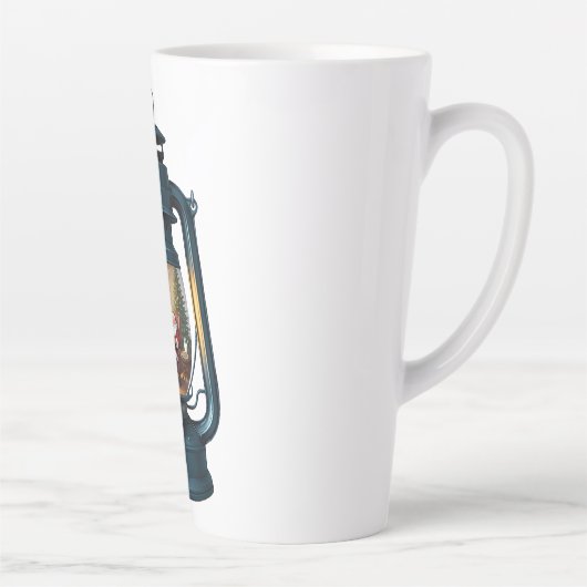 Tasse Latte Latte Mug-Christmas Lantern (Droite)