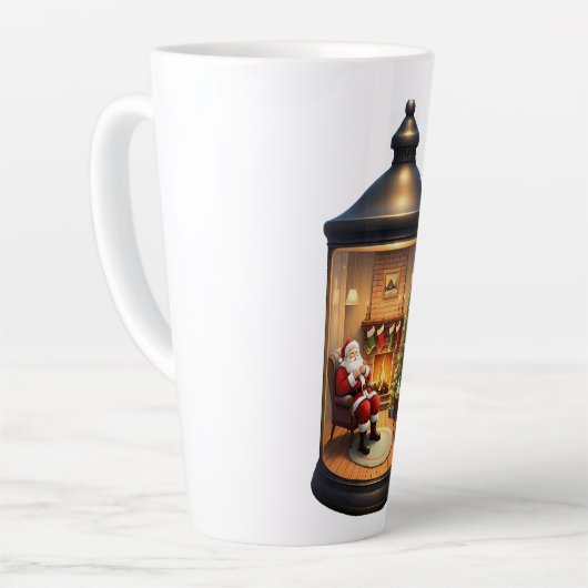 Tasse Latte Latte Mug-Christmas Lantern (Angle gauche)