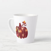 Tasse Latte Latte Mug, Citrouille d'automne (Angle gauche)